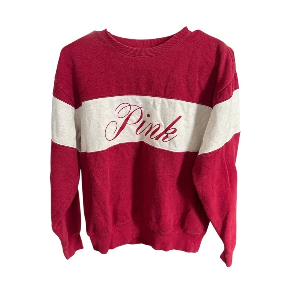 PINK CLOSET CLEANOUT Vintage Color Block Sweater-Size XS